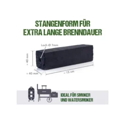 Kokoskohle Stangen